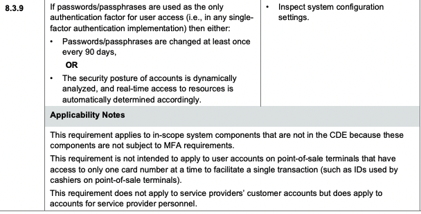 PCI DSS SAQ 8